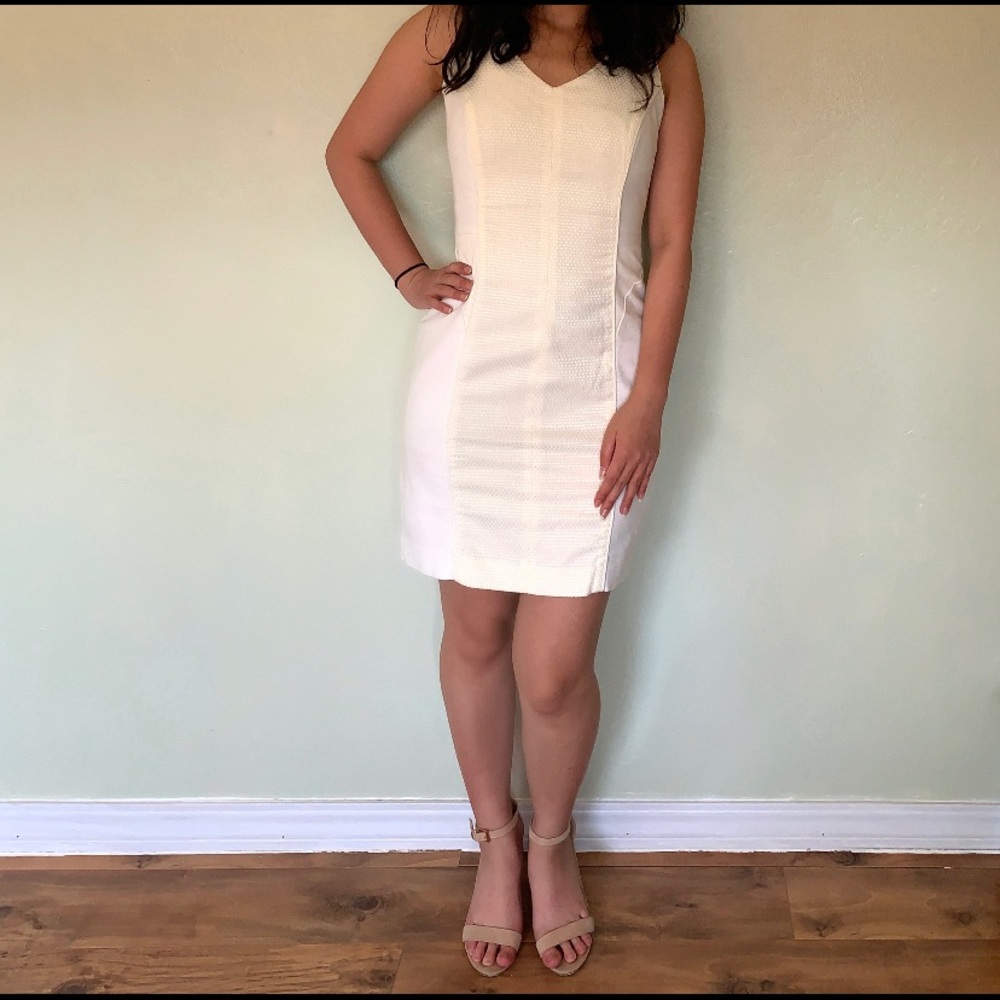 Banana Republic White Sheath Dress